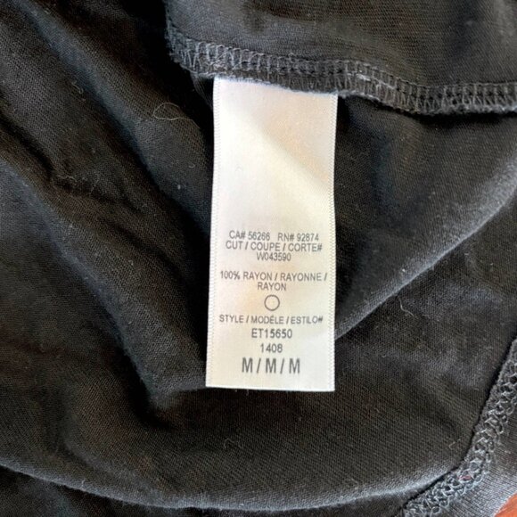 Ella Moss Black Fringe Top - Boho Luxe Statement Piece Size M - Picture 10 of 11